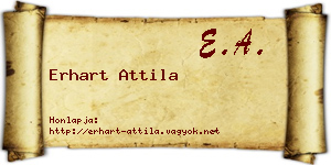 Erhart Attila névjegykártya