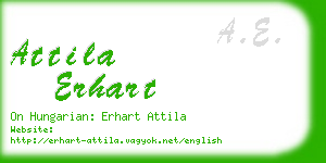 attila erhart business card